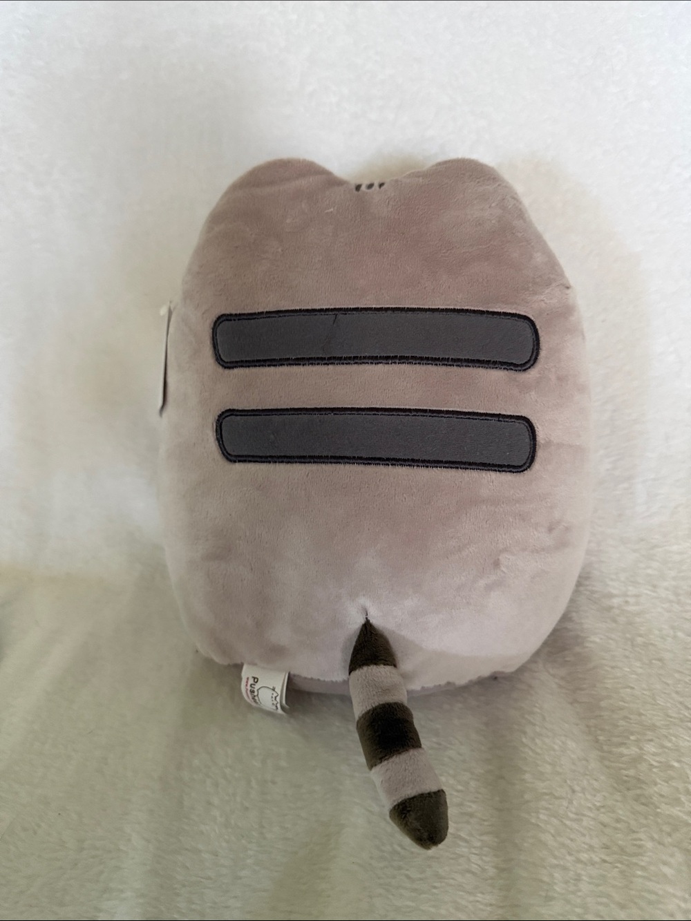 Pusheen Gray Plush Holding Red Chip Bag - Picture 3 of 6